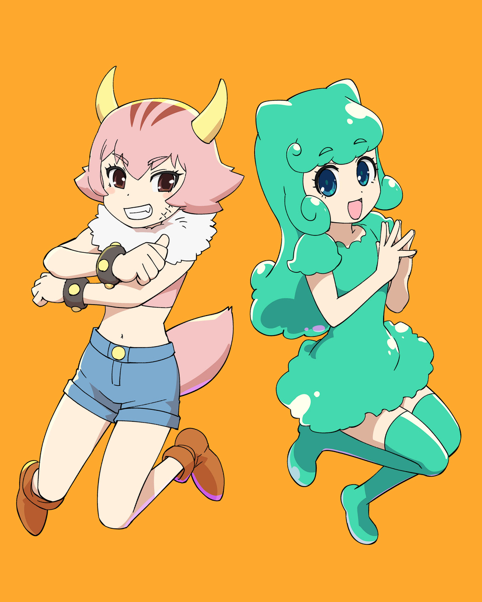 This is a pixiv picture whose title is ふたりはポンコツ.