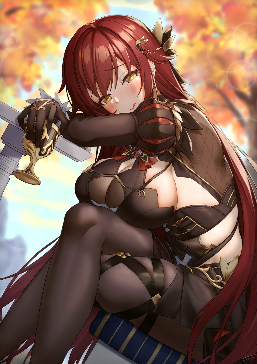 This is a pixiv picture whose title is 「～エデンの微酔い午後～」.
