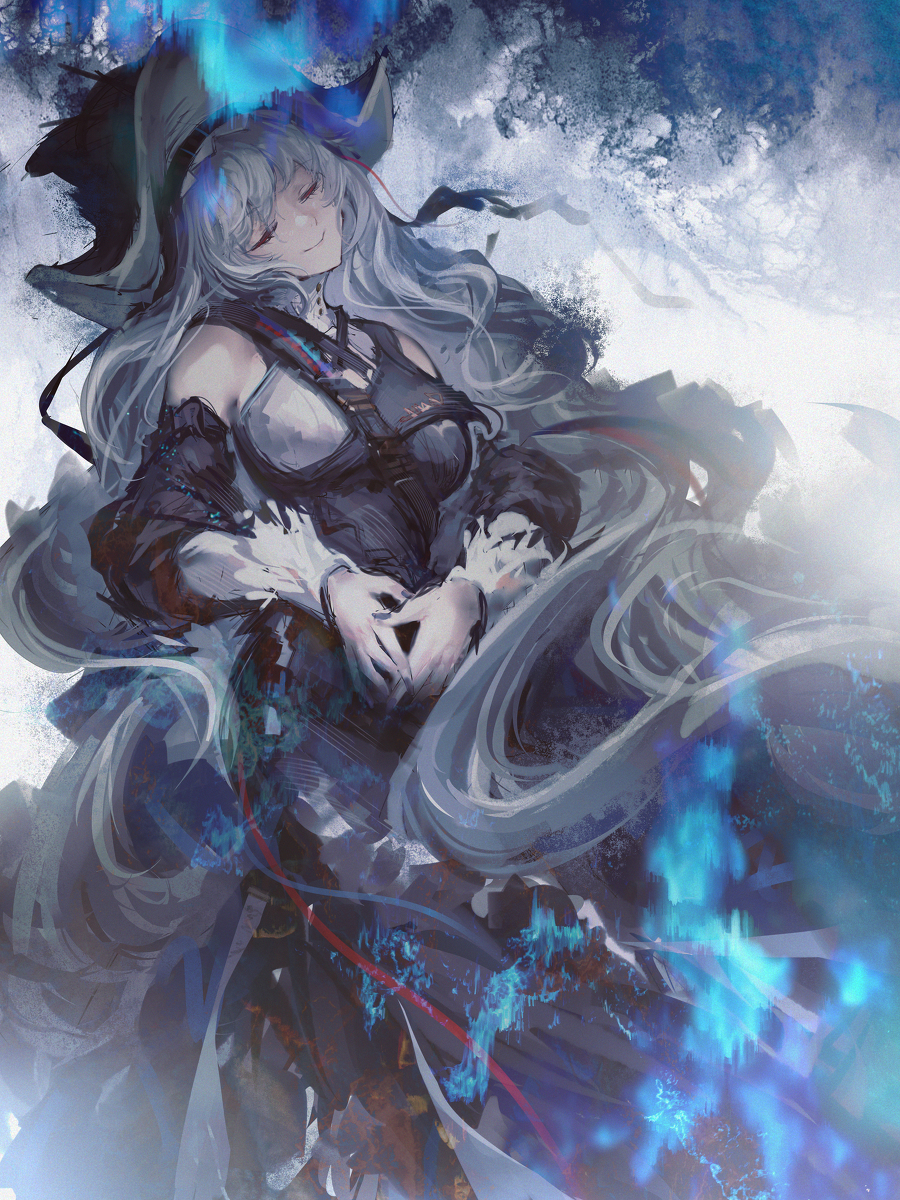 This is a pixiv picture whose title is 😴.