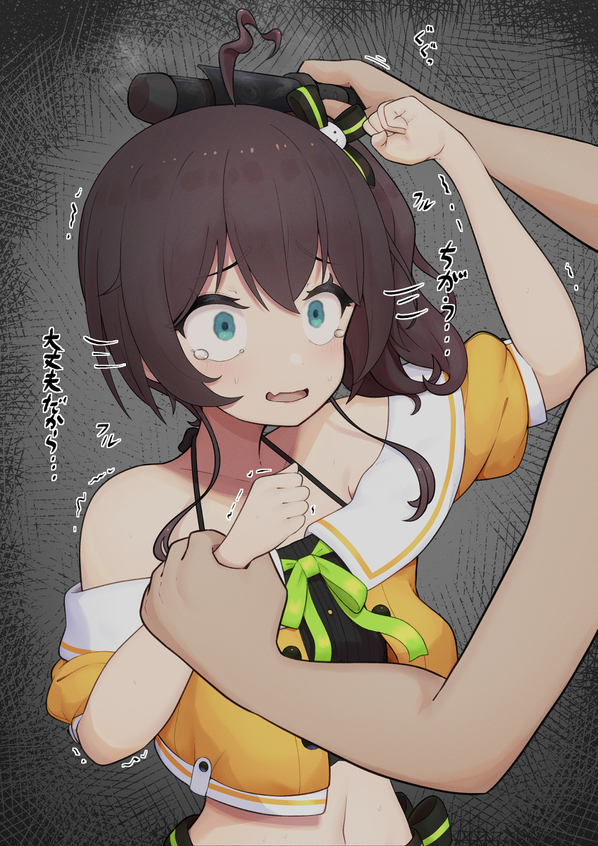 This is a pixiv picture whose title is アホ毛アイロンまつりちゃん.