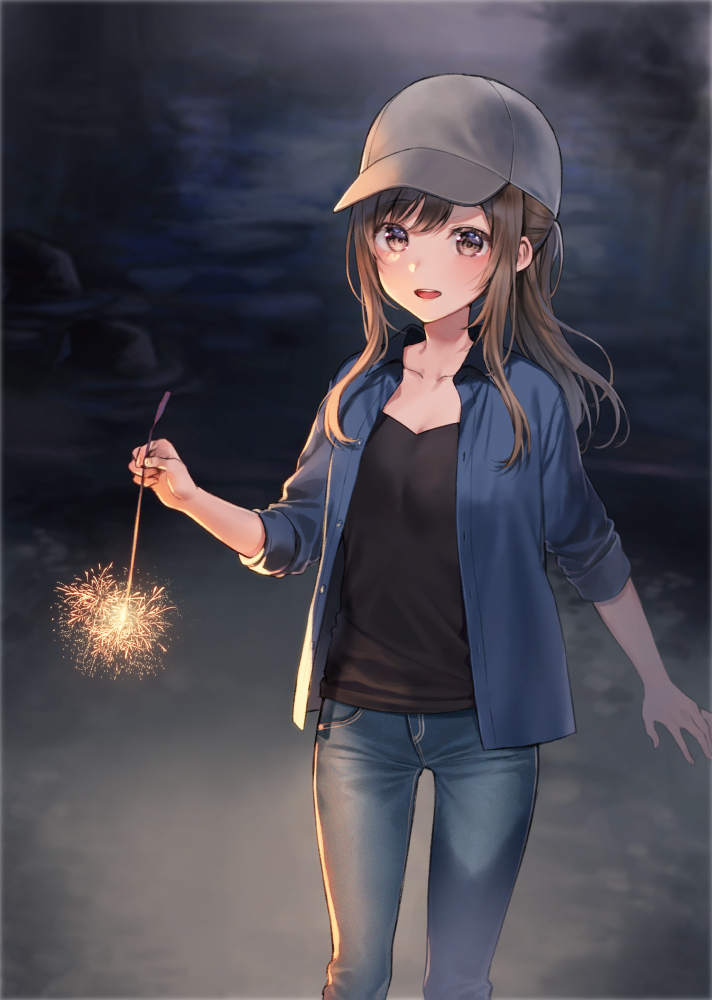 This is a pixiv picture whose title is 勝負、しよ.