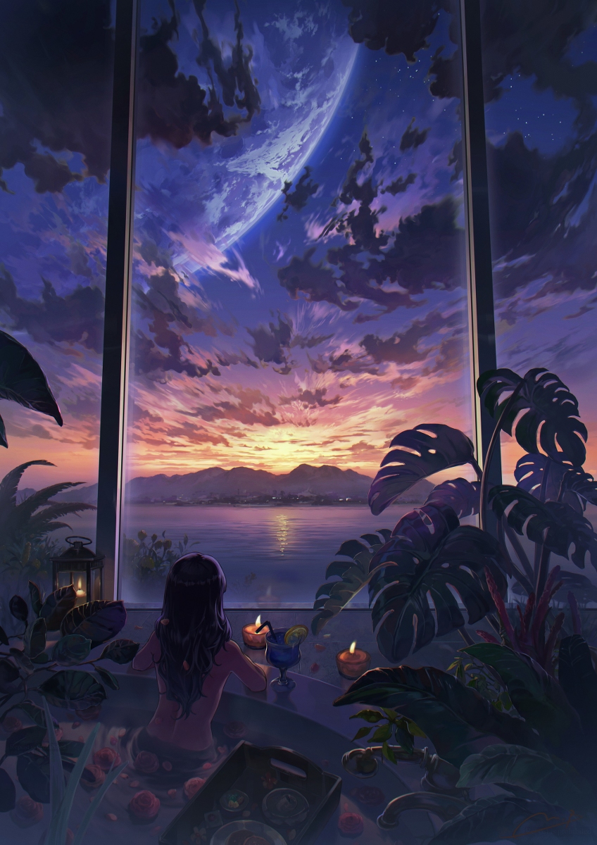 This is a pixiv picture whose title is 一等鯨見つけた.