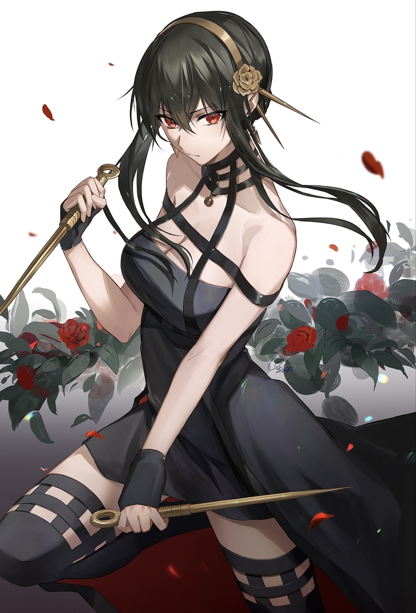 This is a pixiv picture whose title is いばら姫🥀.