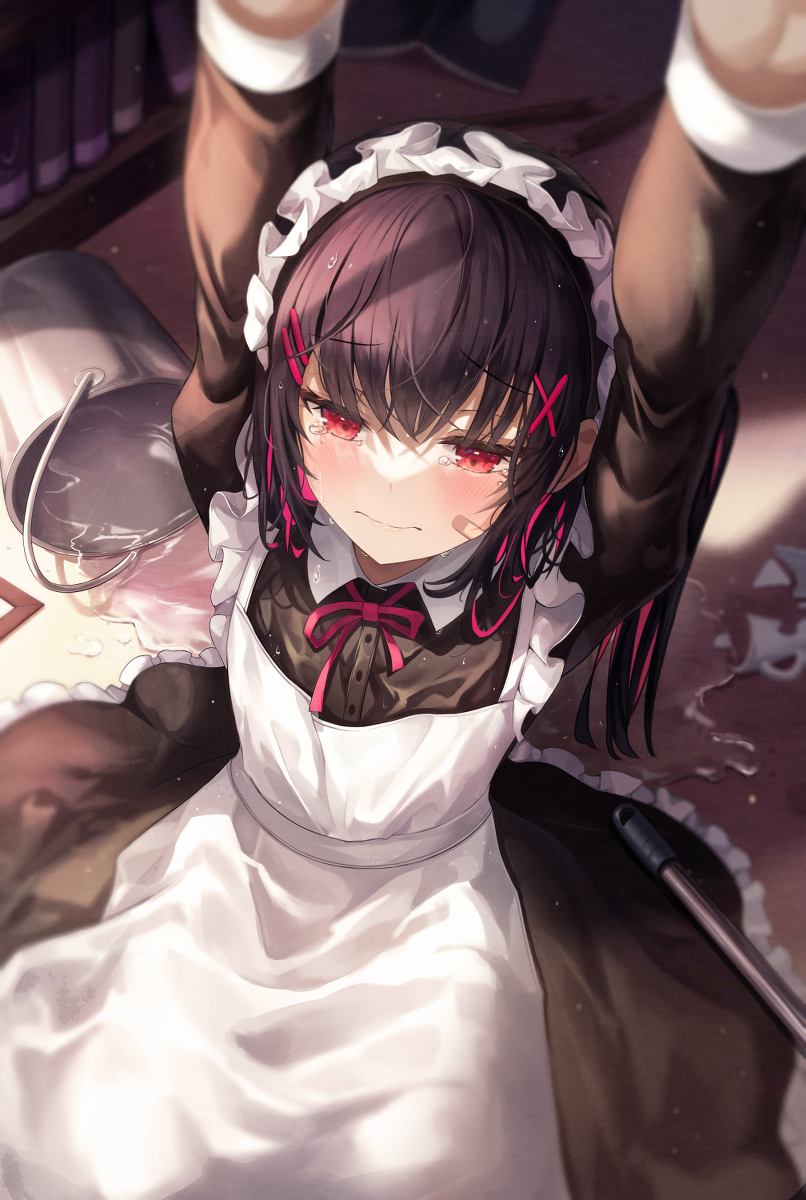 This is a pixiv picture whose title is 申し訳ございません... ご主人様....