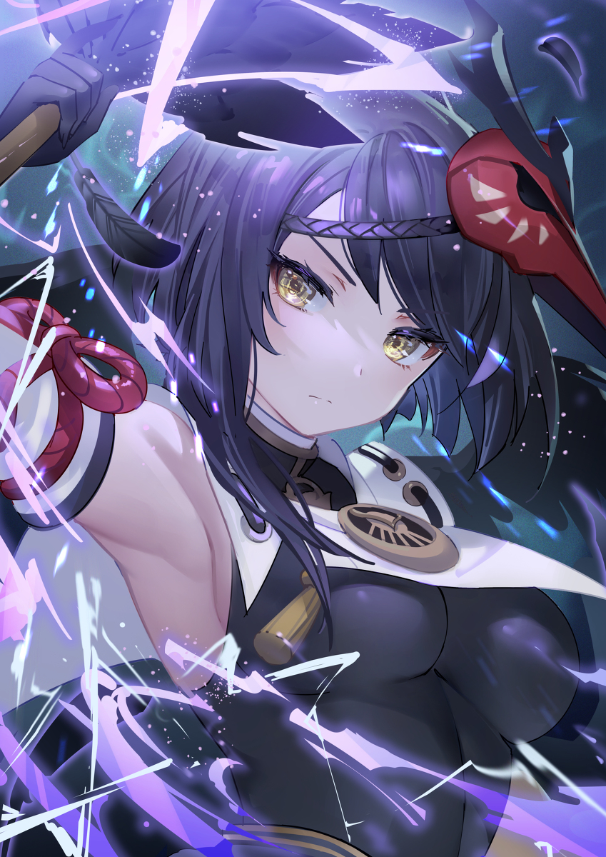 This is a pixiv picture whose title is 九条裟羅.