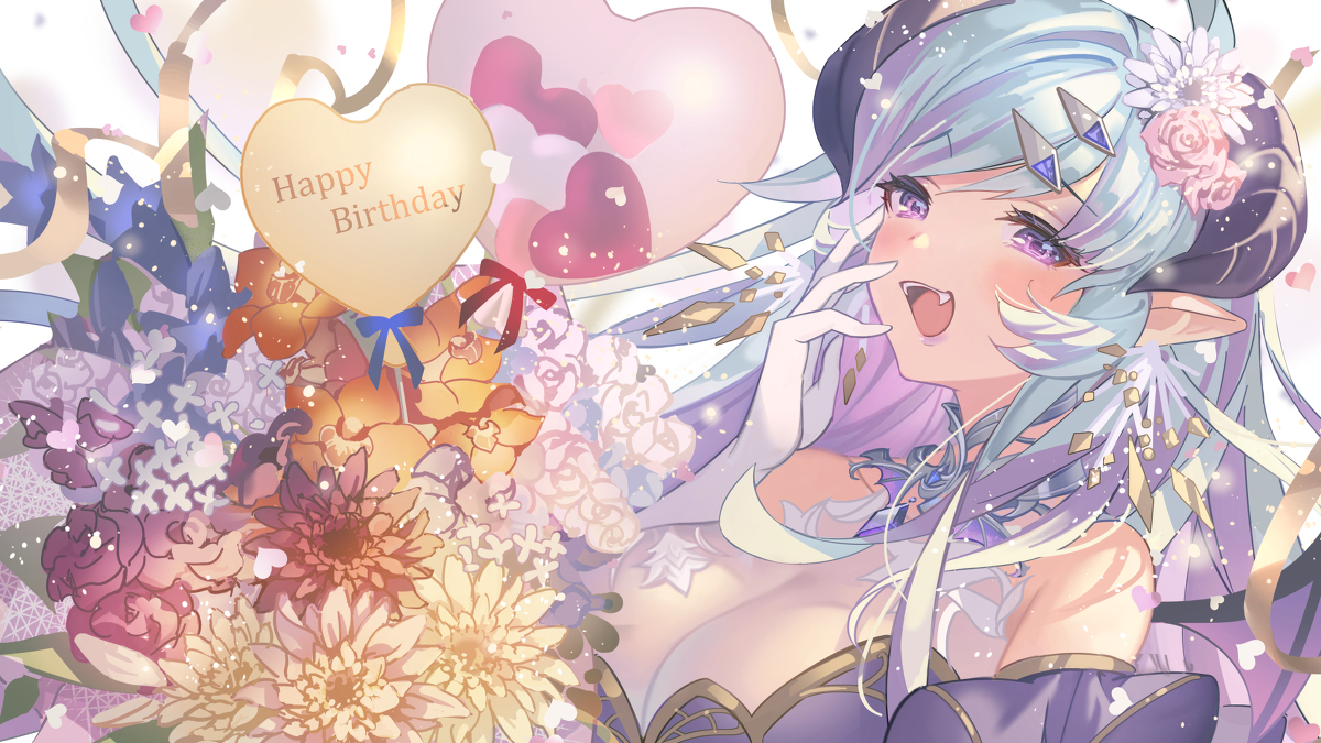 This is a pixiv picture whose title is 落花みだりちゃん♡Happy Birthday！.