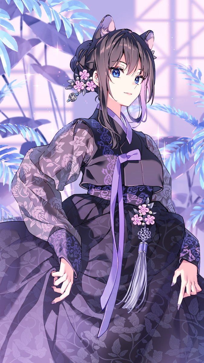 This is a pixiv picture whose title is 🐯💕.