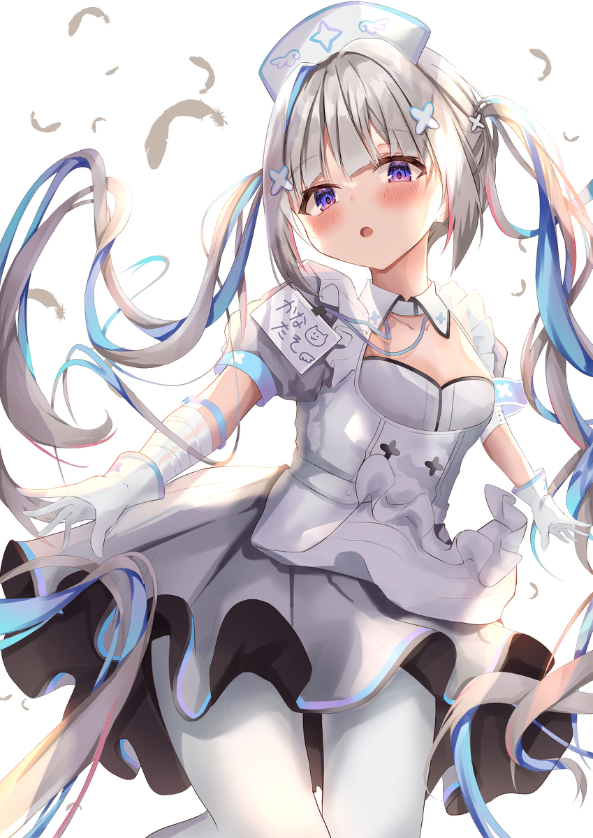 This is a pixiv picture whose title is ナースツインテかなたん.