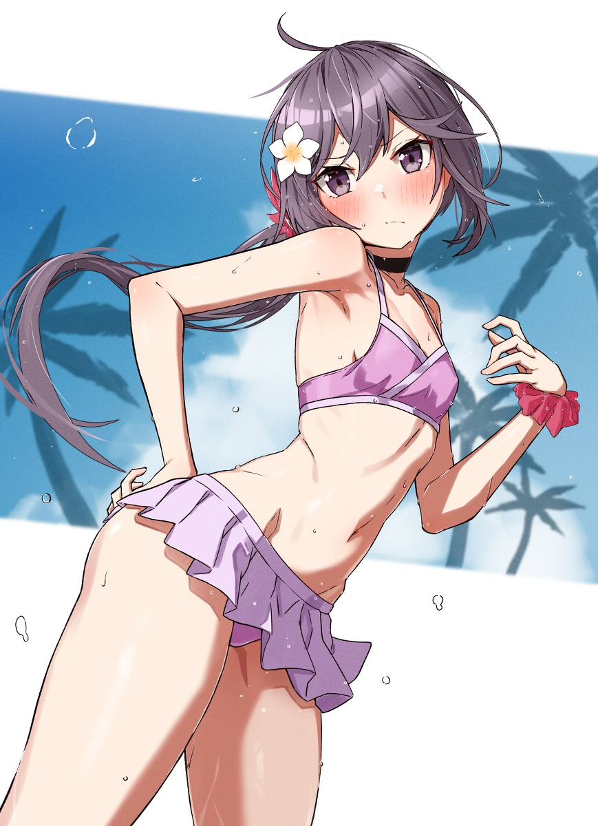 This is a pixiv picture whose title is 水着ぼの.