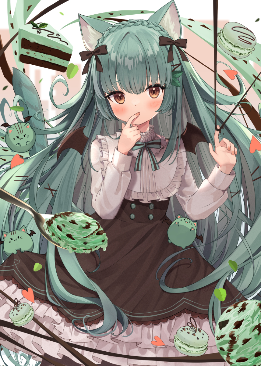 This is a pixiv picture whose title is 🍫💚.