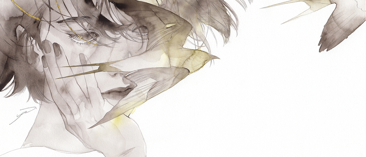 This is a pixiv picture whose title is 遠雷（えんらい）.