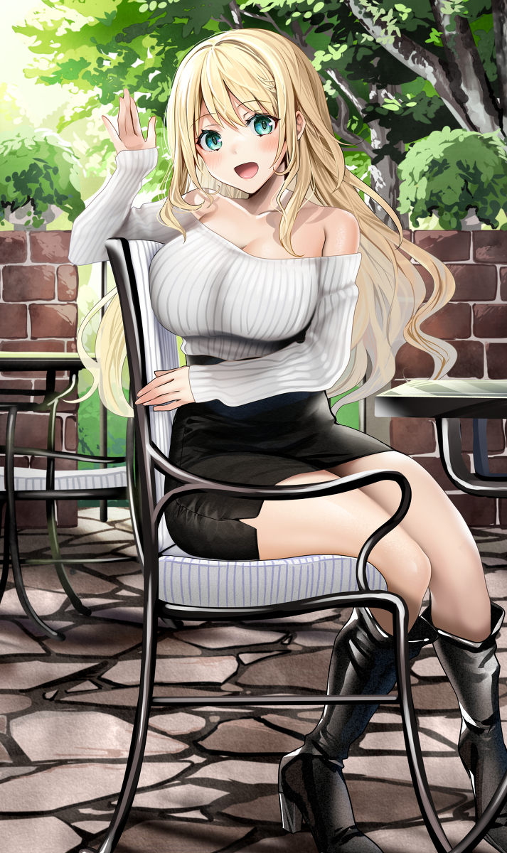 This is a pixiv picture whose title is 提督～こちらですよ～❤.