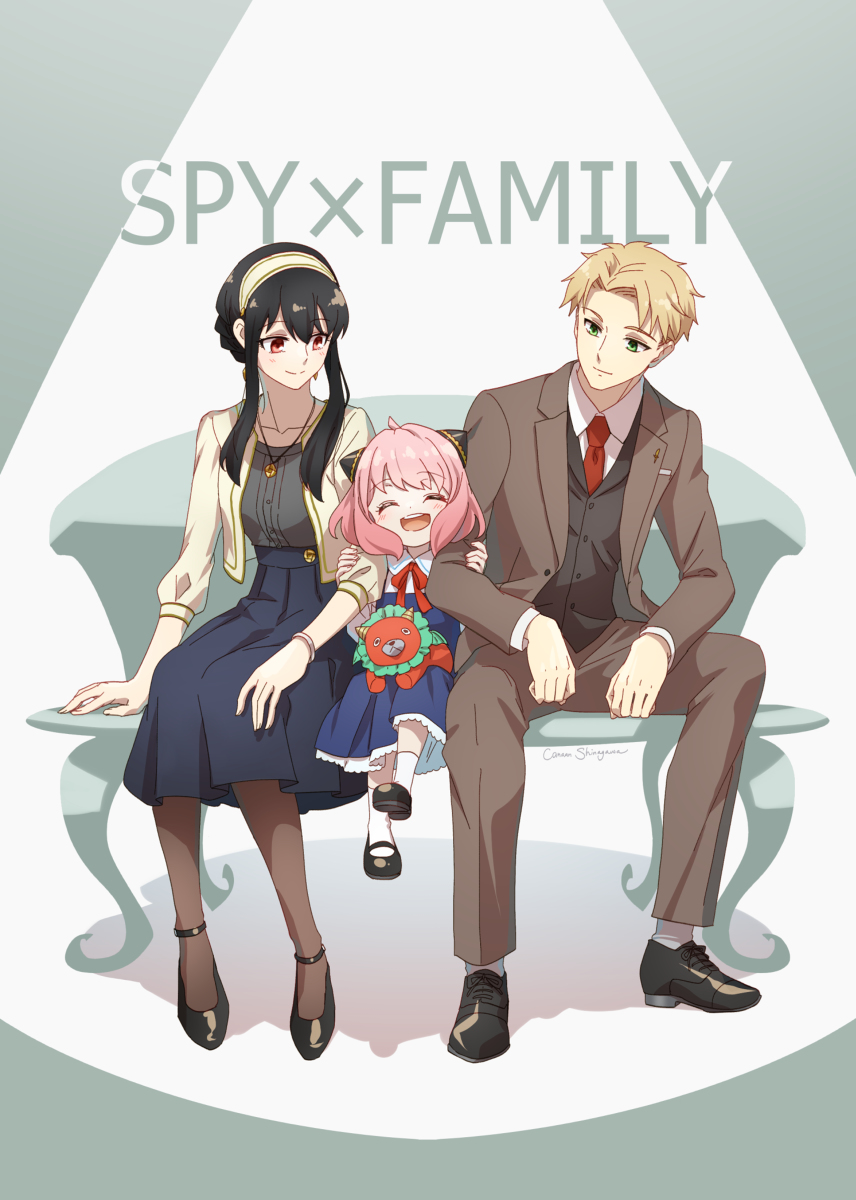 This is a pixiv picture whose title is 【版権】フォージャー家【SPY×FAMILY】.