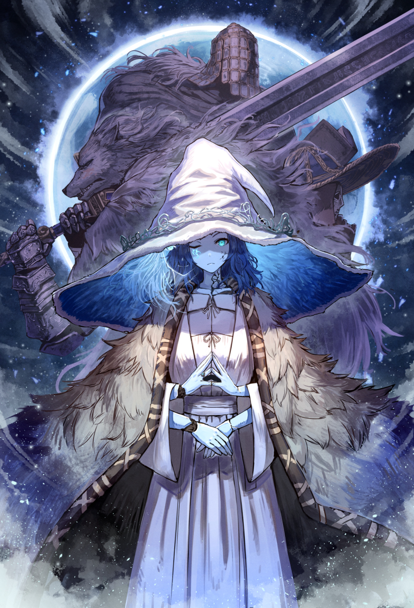 This is a pixiv picture whose title is 月.