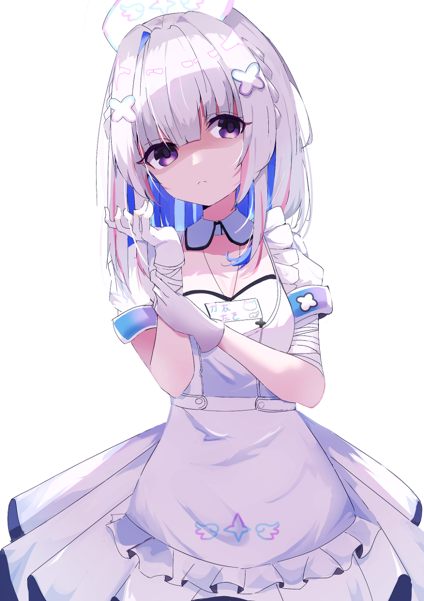 This is a pixiv picture whose title is 天音かなた-ナース服.