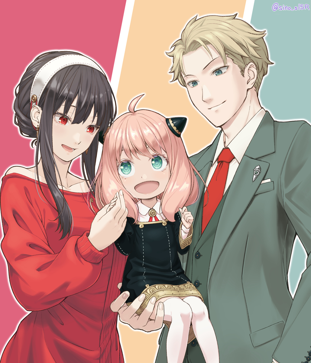 This is a pixiv picture whose title is 【SPY_FAMILY】隠し事だらけの尊い家族！.