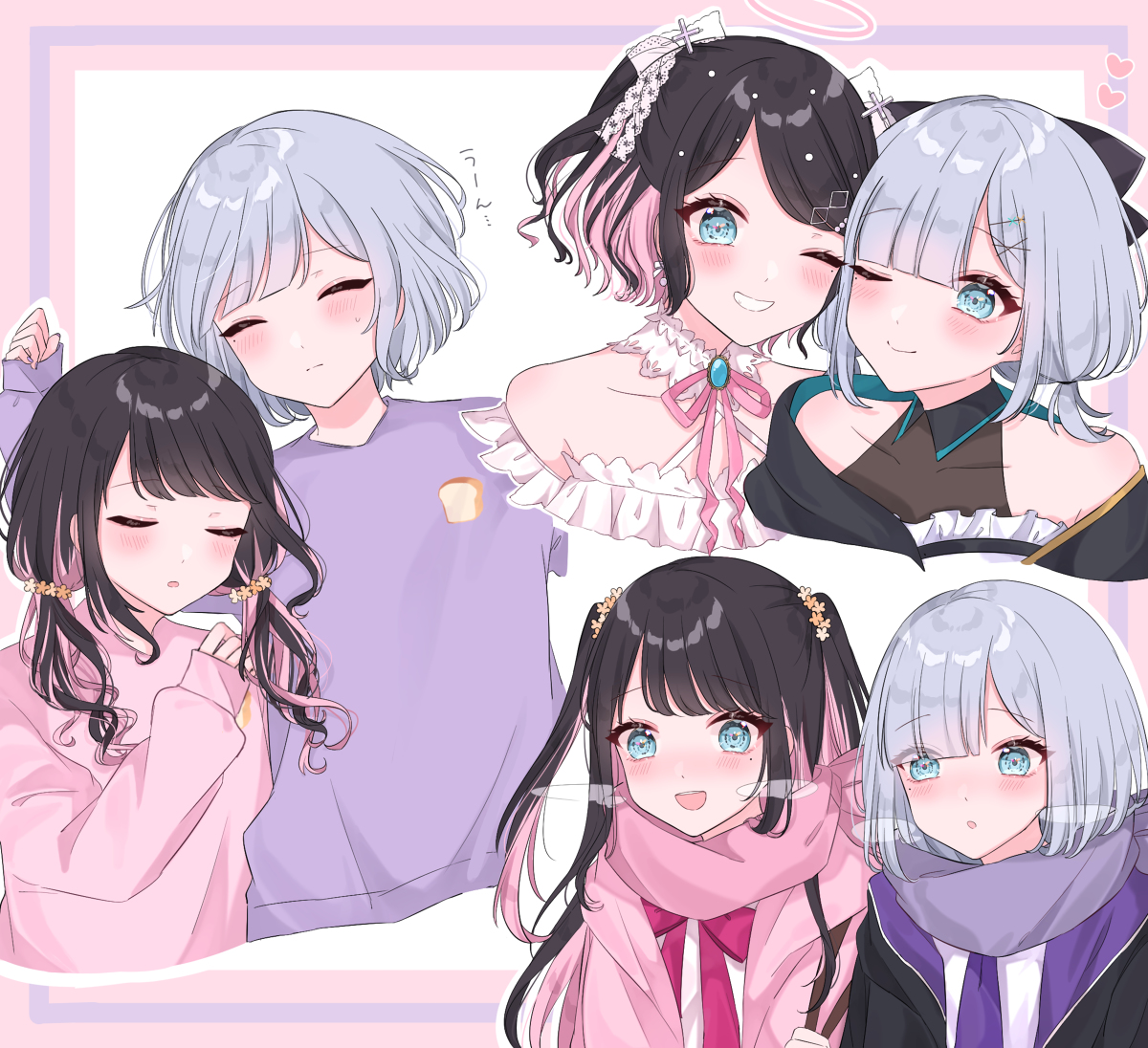 This is a pixiv picture whose title is 姉妹.