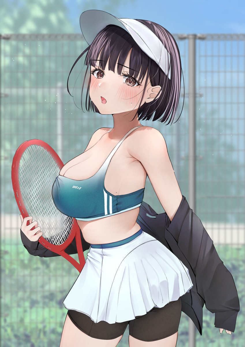 This is a pixiv picture whose title is 🎾.