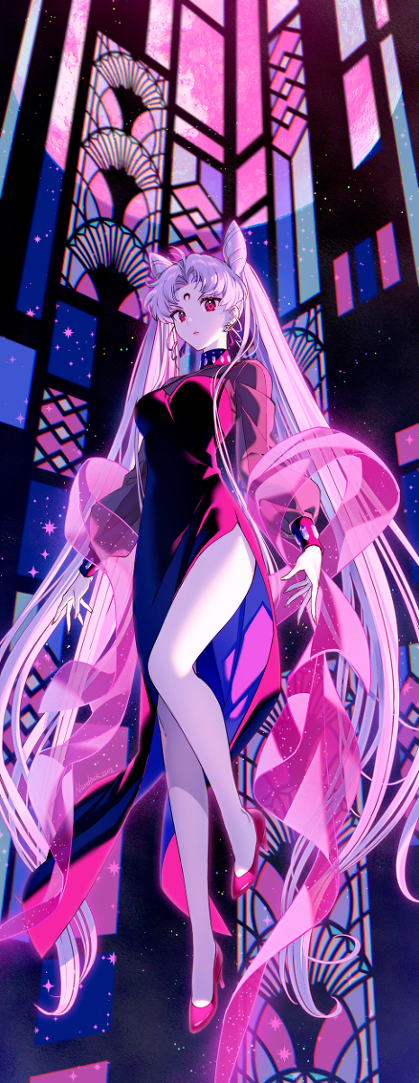 This is a pixiv picture whose title is Black Lady.