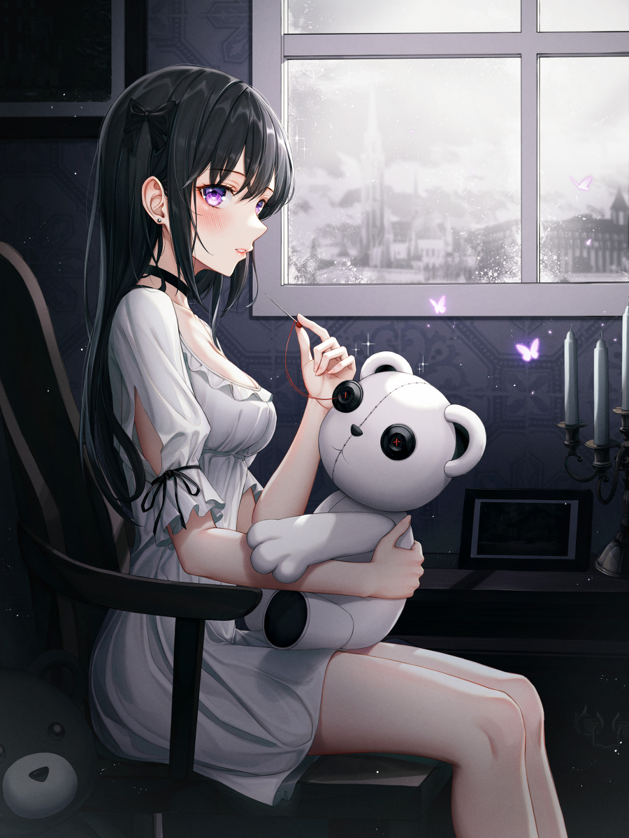 This is a pixiv picture whose title is 人形.