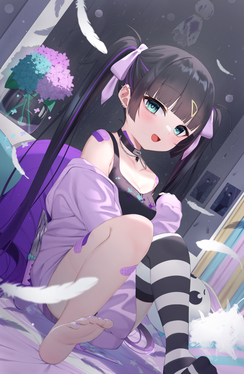 This is a pixiv picture whose title is 🤡💜.