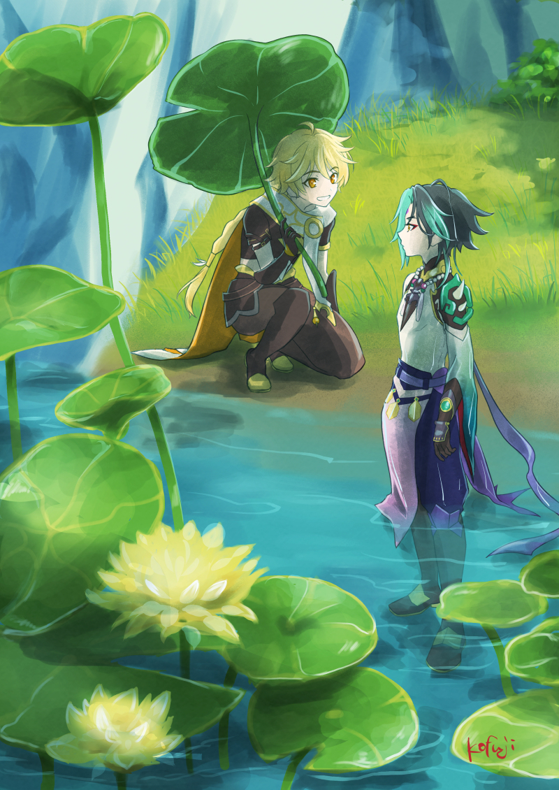 This is a pixiv picture whose title is 魈空詰.