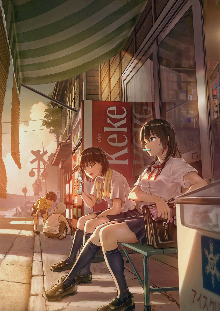 This is a pixiv picture whose title is 寄り道 Break Time.