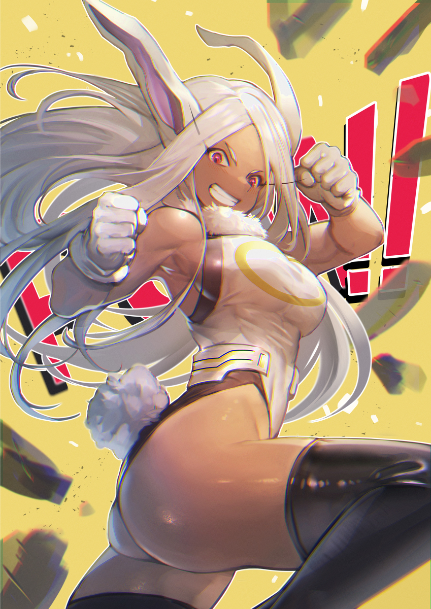 This is a pixiv picture whose title is ラビットヒーロー.