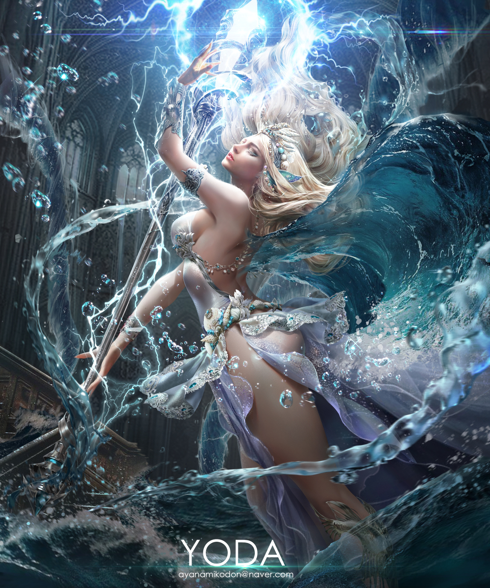 This is a pixiv picture whose title is Sea Queen.