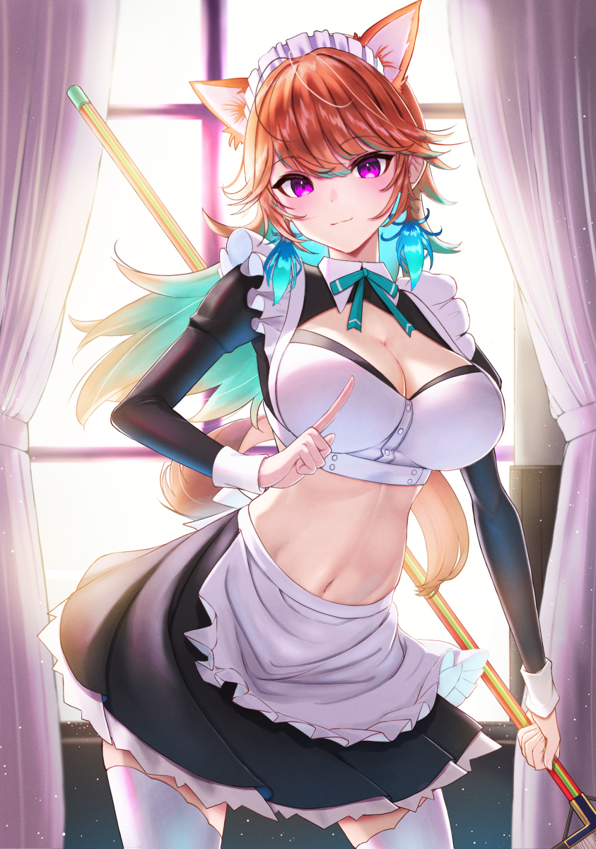 This is a pixiv picture whose title is メイドキアラ.