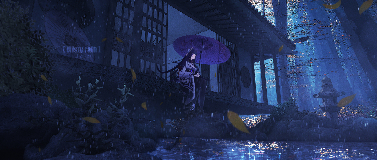 This is a pixiv picture whose title is Misty rain.