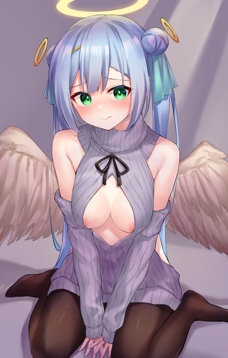 This is a pixiv picture whose title is 童貞を殺すセーターを着せられたサフィアちゃん.