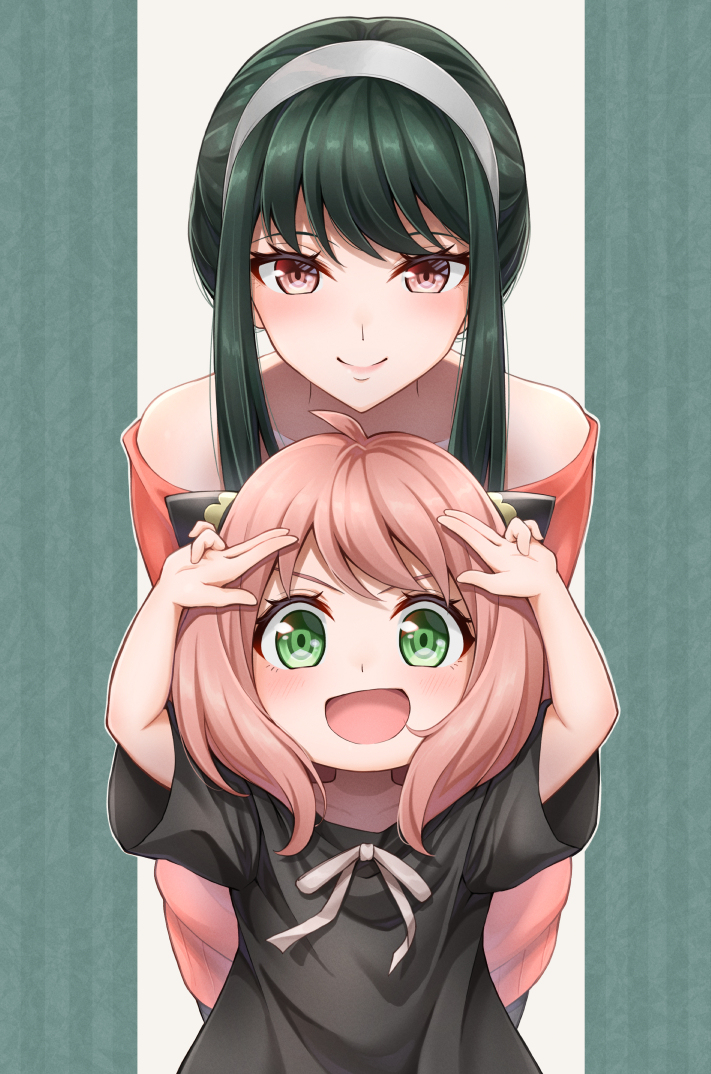 This is a pixiv picture whose title is スパイファミリー アーニャとヨル.