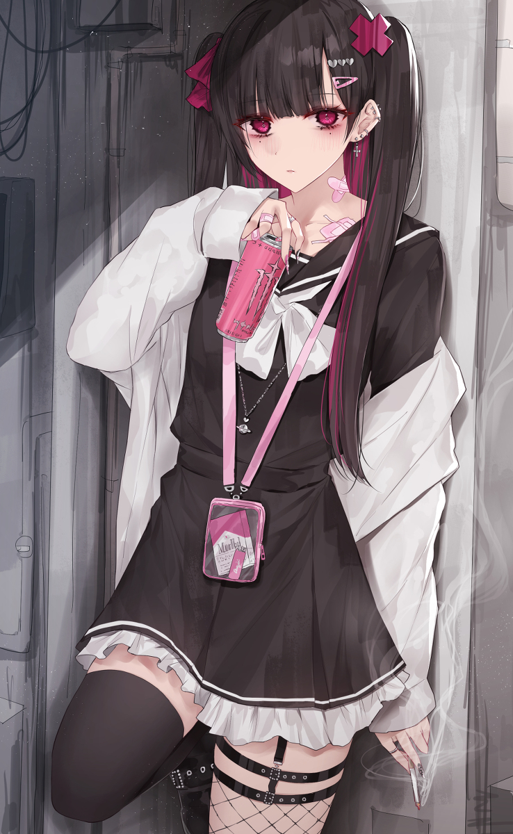 This is a pixiv picture whose title is めんへら女子.