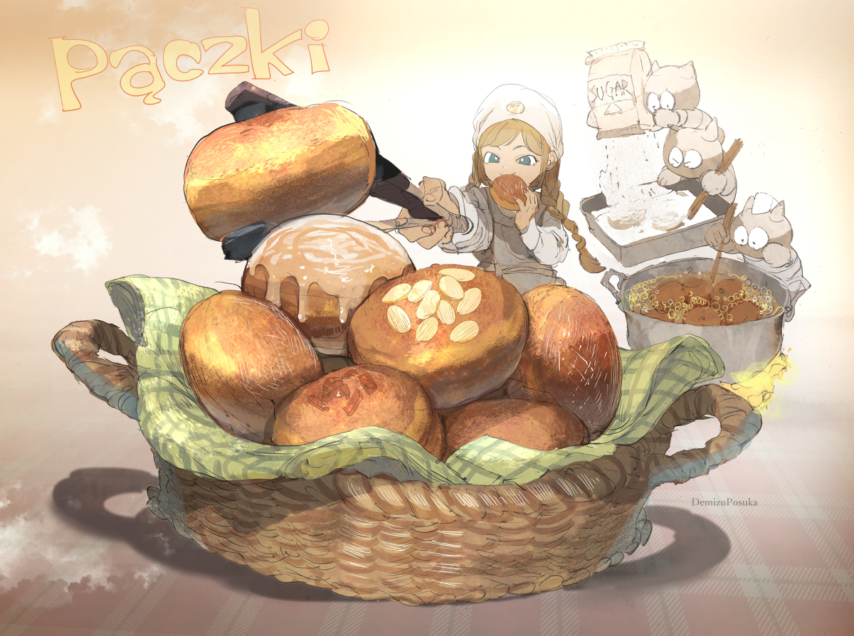 This is a pixiv picture whose title is ポンチュキ….