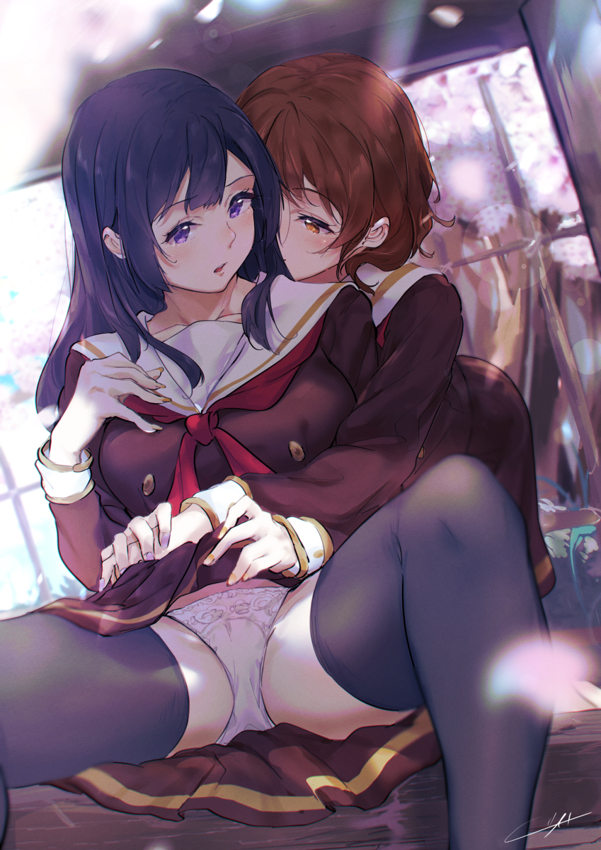 This is a pixiv picture whose title is 【Skeb】恋慕.