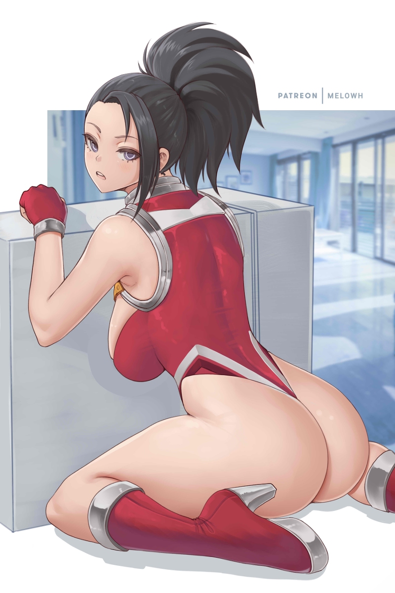 This is a pixiv picture whose title is Momo Yaoyorozu.