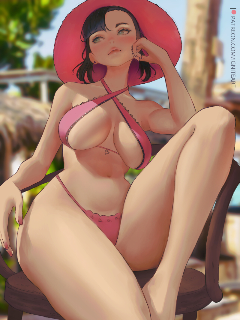 This is a pixiv picture whose title is Lazy Poke days.