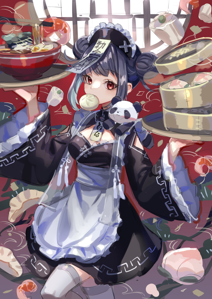 This is a pixiv picture whose title is 中華キョンシーメイド.