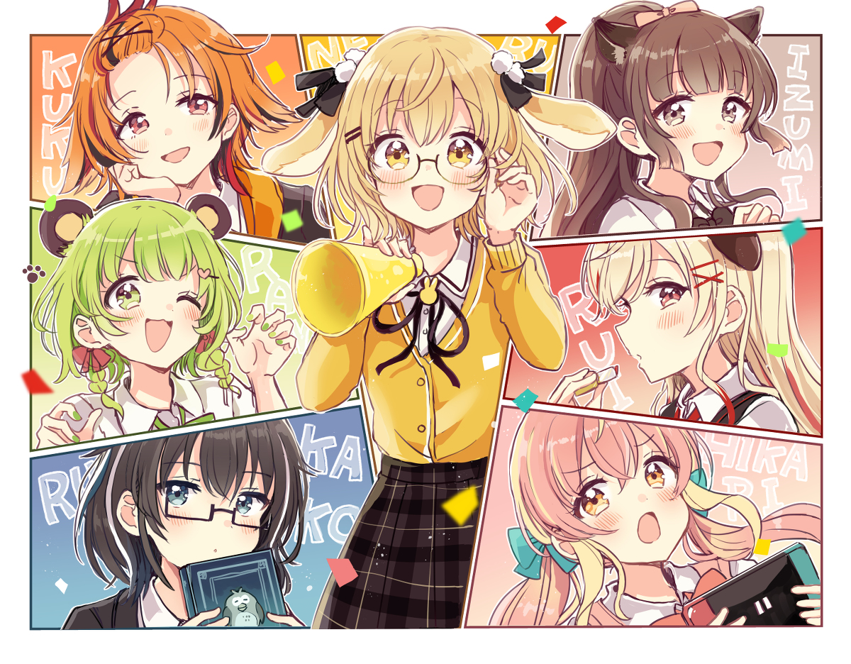 This is a pixiv picture whose title is あにまーれ４周年応援イラスト！.