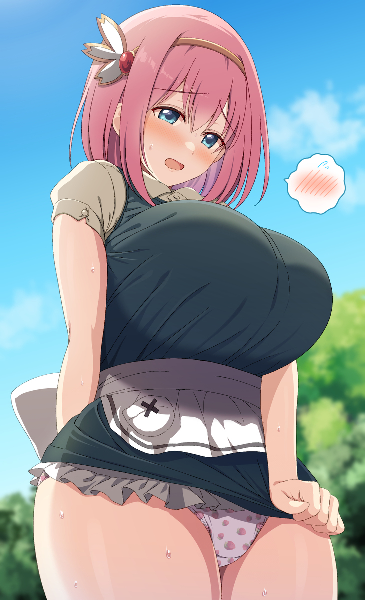 This is a pixiv picture whose title is 騎士くんに頼まれて女児服を着てあげたユイ.