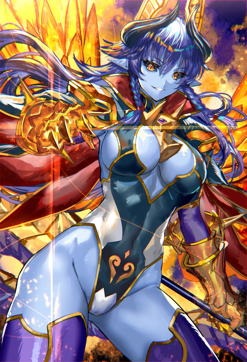This is a pixiv picture whose title is 氷華羅刹天ラヴィーナ.