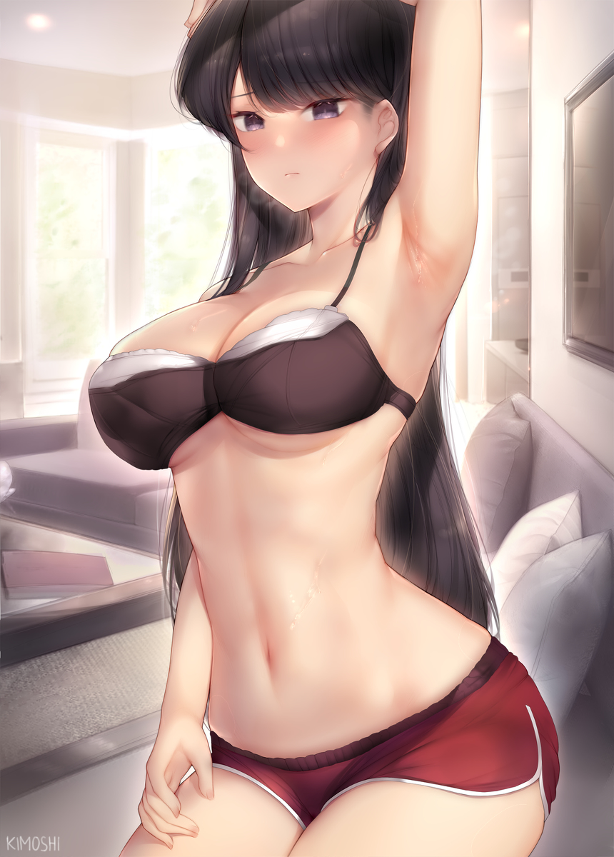 This is a pixiv picture whose title is Komi Shouko 古見硝子 💋💦.