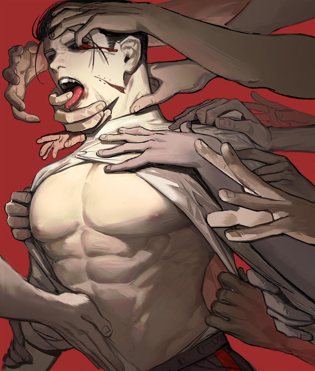 This is a pixiv picture whose title is 尾形百之助.