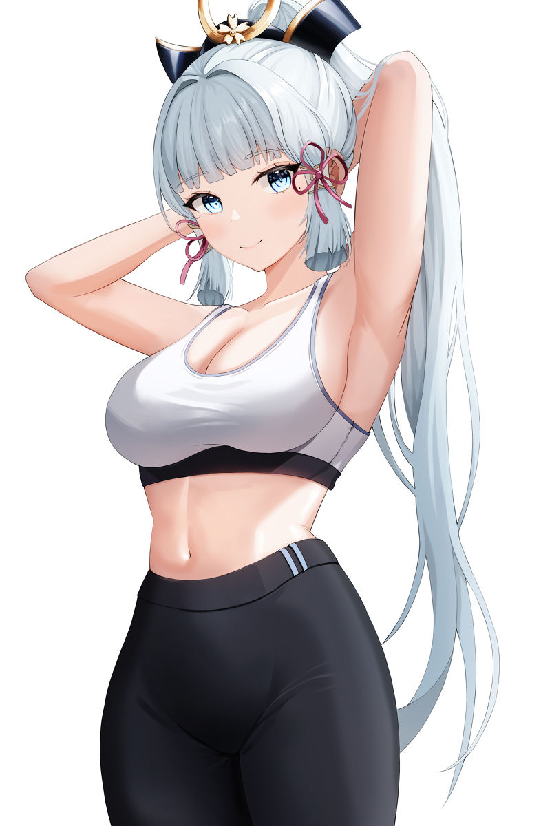 This is a pixiv picture whose title is 神里綾華.