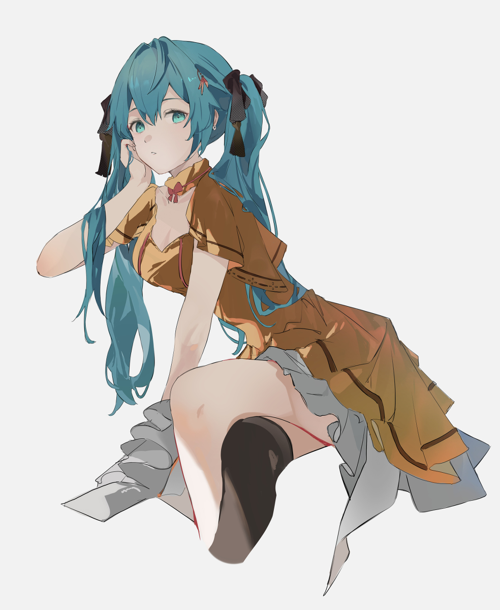 This is a pixiv picture whose title is 初音ミク.