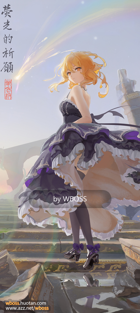 This is a pixiv picture whose title is 荧光的祈愿⑵.