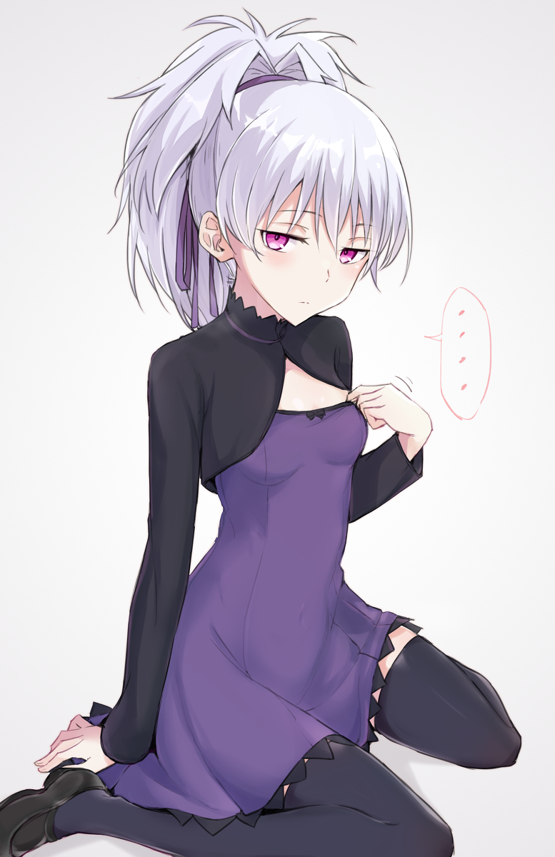 This is a pixiv picture whose title is 誘う銀.