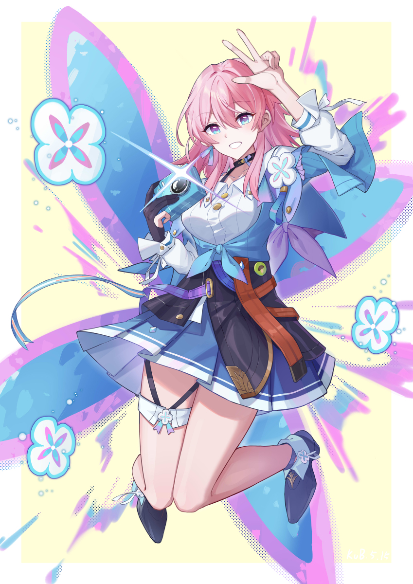 This is a pixiv picture whose title is 三月七 ~.