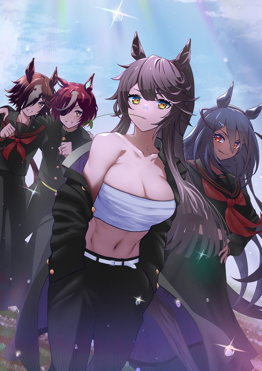 This is a pixiv picture whose title is 不良バ場.